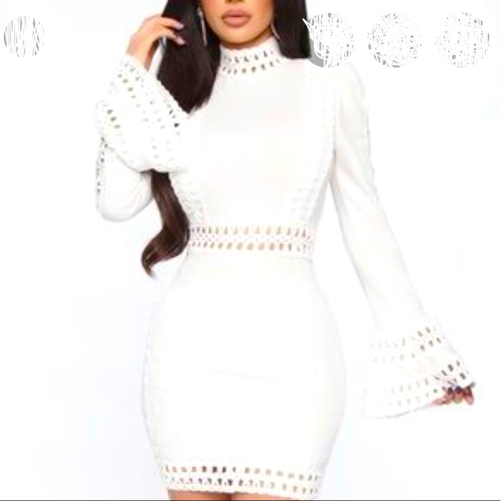 Never Complaining White mini dress